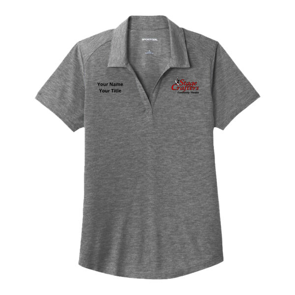 Custom Stage Crafters Tri Blend Wicking Polo - Ladies Thumbnail